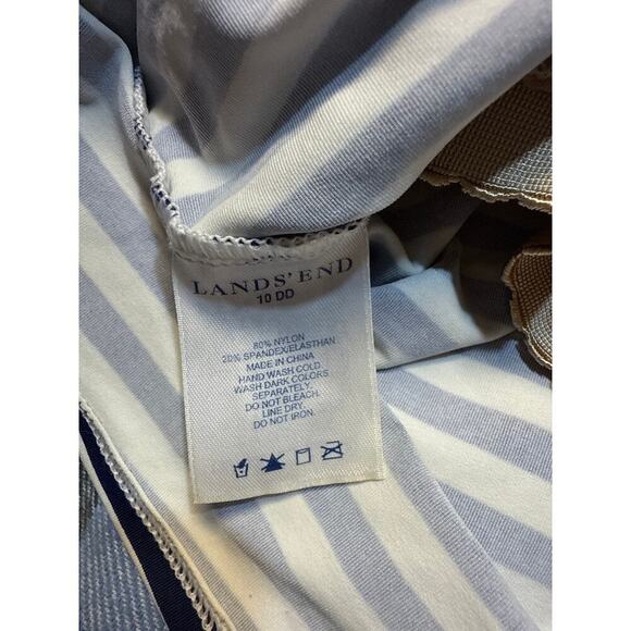 LANDS END TANKINI bra sized 10 DD SWIM TOP SWIMSUIT - Picture 4 of 4